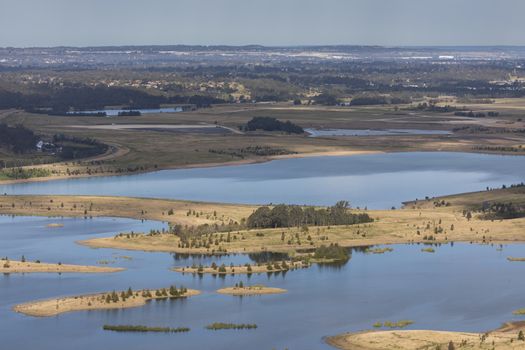 The waters of the Cumberland Plain and Nepean River in The Blue Mountains in regional New South Wales in Australia