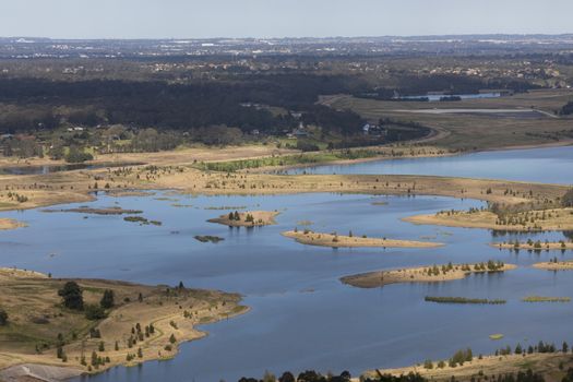 The waters of the Cumberland Plain and Nepean River in The Blue Mountains in regional New South Wales in Australia