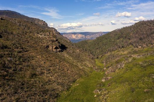 The Explorers Range in The Blue Mountains in Australia