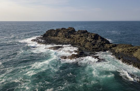 A view from Kiama Blow Hole Point on the south coast of New South Wales, Australia. In aboriginal the word Kiama means ‘where the ocean makes noise’.