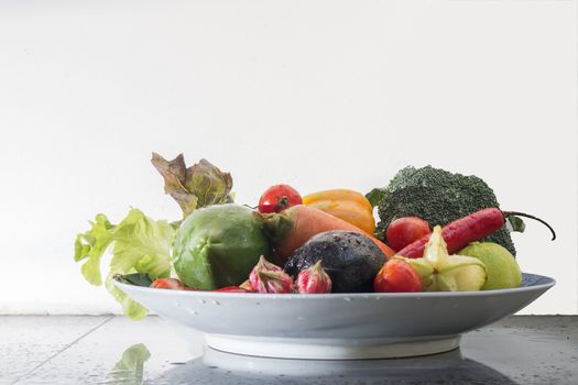 Fresh vegetables , Healthy food concept
