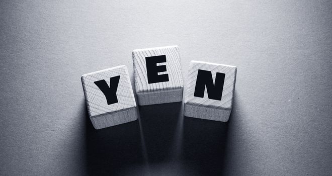 Yen Word Written on Wooden Cubes