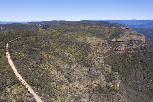 Narrow Neck Plateau near Katoomba in The Blue Mountains in New South Wales in Australia