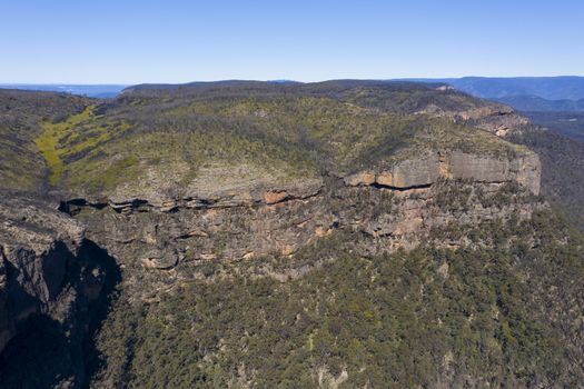 Narrow Neck Plateau near Katoomba in The Blue Mountains in New South Wales in Australia