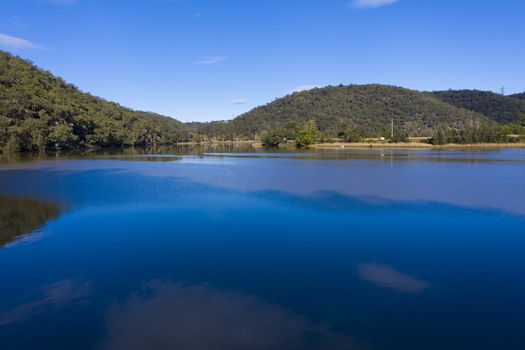 The Hawkesbury River at Wisemans Ferry in regional New South Wales in Australia