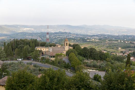 stroncone,italy september 11 2020:abbey of san francesco in Stroncone