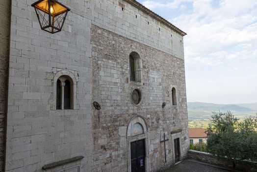 stroncone,italy september 11 2020:church of San Nicola in the town of Stroncone