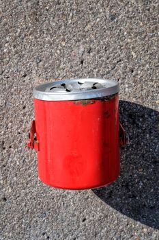 Red Ashtray, Used cigarettes