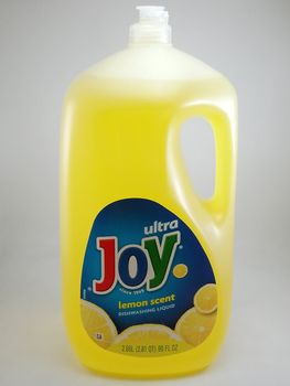 MANILA, PH - SEPT 7 - Ultra joy lemon scent dishwashing liquid on September 7, 2020 in Manila, Philippines.