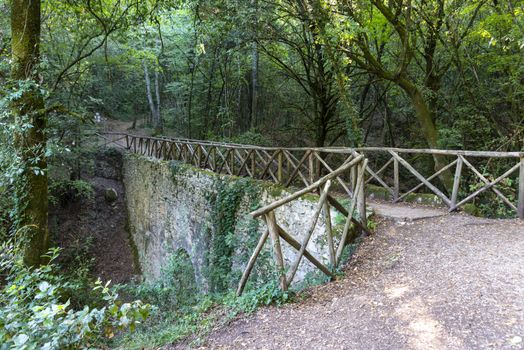 Ponte Cardona located in the geographical center of Italy in the province of Terni