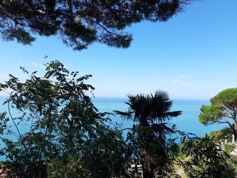 Cinque Terre, Italy - 09/02/2020: Beautiful landscape of a coastal fishing village, amazing view on many little colorful houses, traditional architecture of the little Italian town called Cinque Terre