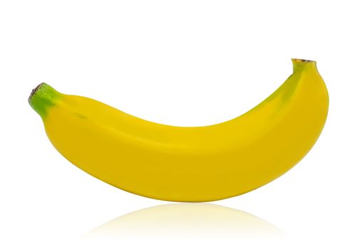 Banana diet fruit isolsted on white background, Clipping paths