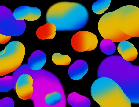 Abstract colorful bubble fluid background, Motion multi color for background design