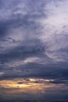 Abstract and pattern, of cloud storm and sky background, Pattern of colorful cloud and sky sunset or sunrise: Dramatic sunset in twilight, Beautyful of sky