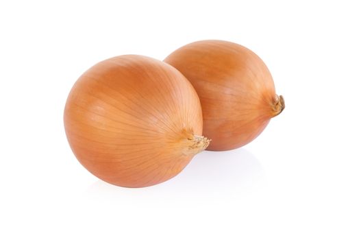 Onion isolated on white background, raw food