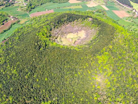 The Santa Margarida Volcano is an extinct volcano in the comarca of Garrotxa, Catalonia, Spain. The volcano has a perimeter of 2 km and a height of 682 meters in Garrotxa Volcanic Zone Natural Park