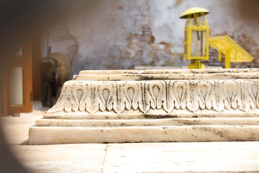 Holy shrine visited by people of all faith at Nizamuddin Dargarh, prayer concept