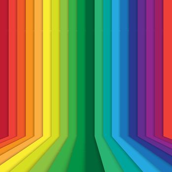 abstract in rainbow perspective background