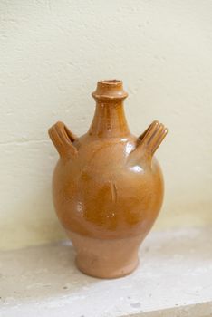 ancient terracotta amphorae to contain liquids for food use