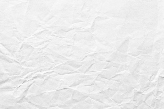 Old crumpled white paper background texture