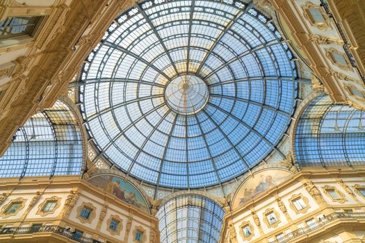 Galleria Vittorio Emanuele II in Milan city center in Italy.