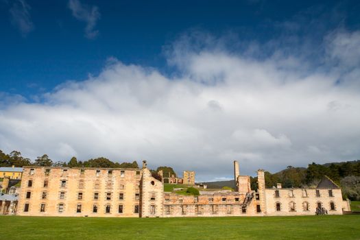 The penitentiary building at Port Arthur in Tasmania, Australia
