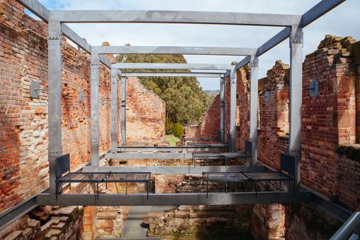 The penitentiary building at Port Arthur in Tasmania, Australia