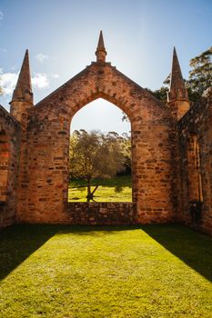 The penitentiary building at Port Arthur in Tasmania, Australia