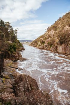 Launceston Cataract Gorge & First Basin in Tasmania, Australia