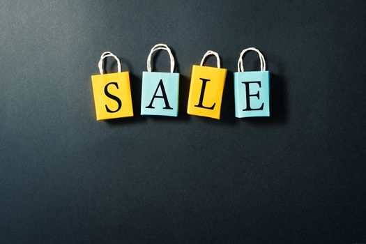 shopping bag with Sale text, year-end sale, 11.11 singles day sale concept