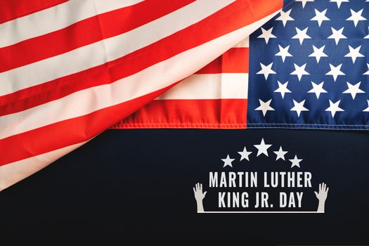 Martin Luther King Day Anniversary - American flag abstract background