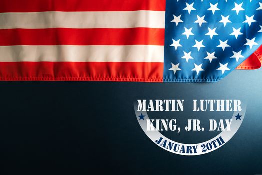 Martin Luther King Day Anniversary - American flag abstract background