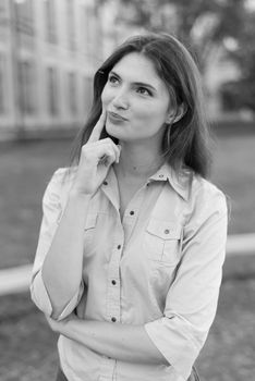 Girl in a light shirt