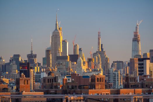 New York City midtown skyline - beautiful cityscape in USA