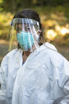 Medical Assistant Covid19 Testing outdoors pandemic