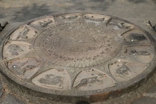 Phayao, Thailand – 21 December, 2019 : Chinese Zodiac: 12 Animal Signs statue in Wat Analyo Thipayaram, Phayao province, Thailand