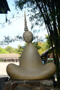 CHIANGRAI, THAILAND - 22 December, 2019 : Cherntawan International Meditation Center, This meditation center is named after one of Thailand's most famous Buddhist monks by W. Vajiramedhi