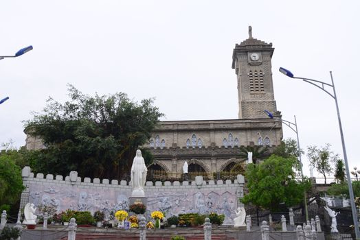 NHA TRANG, VIETNAM – 28 FEBRUARY 2020 : Christ the King Cathedral