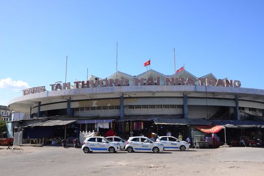NHA TRANG, VIETNAM – 28 FEBRUARY 2020 : Nha Trang Dam Market is located at Ben Cho, Van Thanh, Nha Trang. This is the largest market of Nha Trang city.