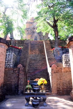 Ponagar Tower (Thap Ba Po Nagar) is a Cham temple tower founded sometime before 781 C.E. and located in the medieval principality of Kauthara, near modern Nha Trang in Vietnam.