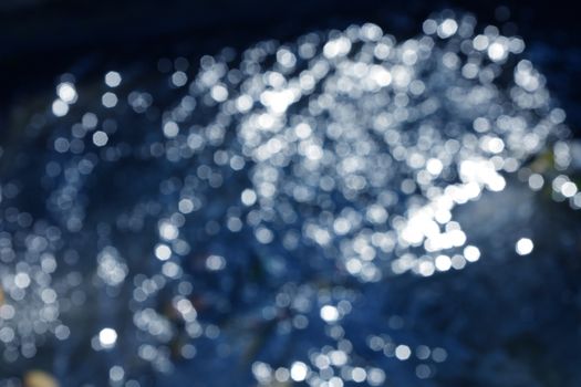 soft darkblue background  sparkling water drops