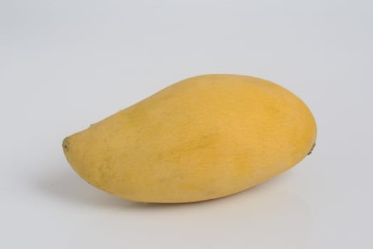 yellow  mango on white background