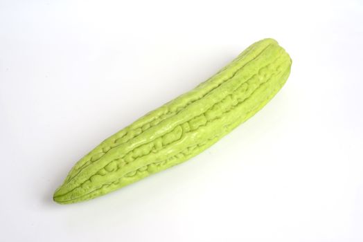 Bitter melon on  white background.