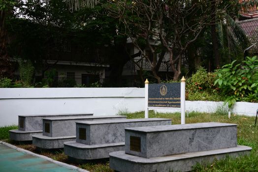 BANGKOK, THAILAND – 22 MAY 2020 : Haroon Community's kubur (grave) Location  Charoenkrung Rd, Bang Rak, Charoenkrung Soi 36, Bangkok, Thailand