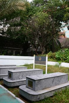 BANGKOK, THAILAND – 22 MAY 2020 : Haroon Community's kubur (grave) Location  Charoenkrung Rd, Bang Rak, Charoenkrung Soi 36, Bangkok, Thailand