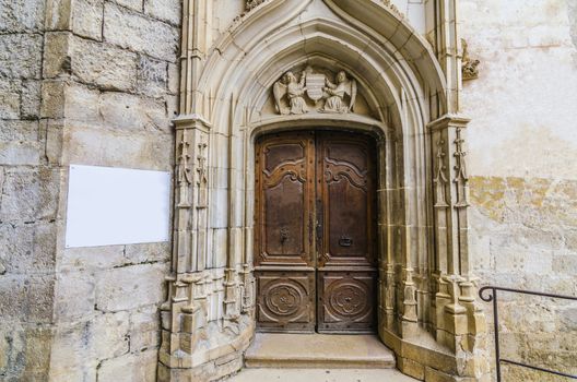 Sanctuary of Rocamadour entrance doors to the chapel of our lady