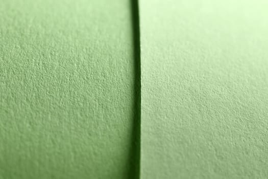 Green blank papers , rough surface , long shadow cuts in two the frame