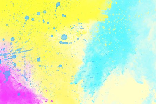 Abstract image of exploded colorful powder, digital illustration