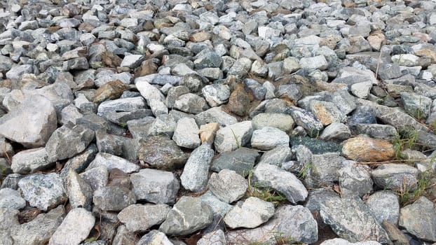 pile of grey rocks or stones or boulders or background
