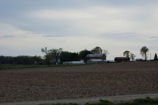 This is a classic family farm in Southern Wisconsin on summer's evening